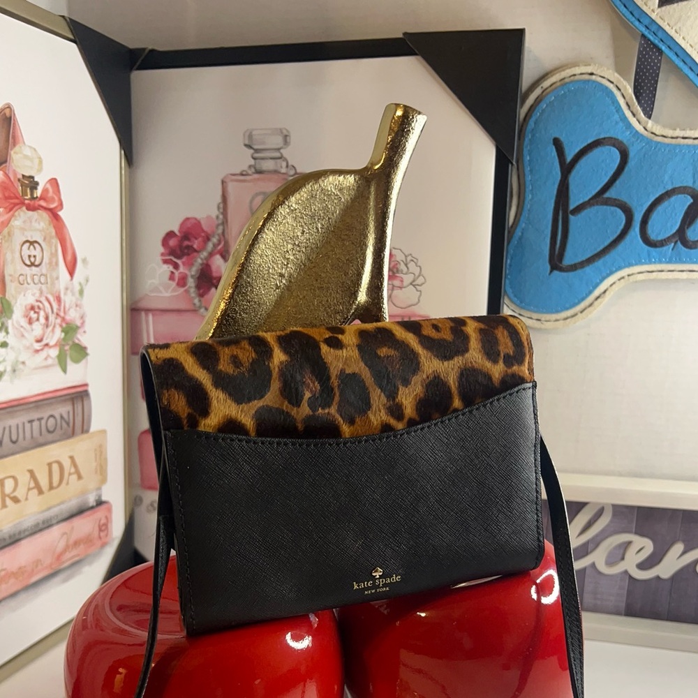 Kate Spade NWT Leopard Print Crossbody Bag - Picture 7 of 16